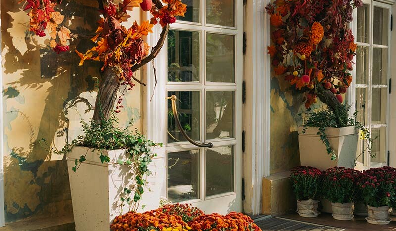 Teraso ali vrt uredite za jesenska druženja